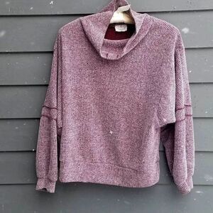 Ember Burgundy ish Mock Turtleneck size Medium